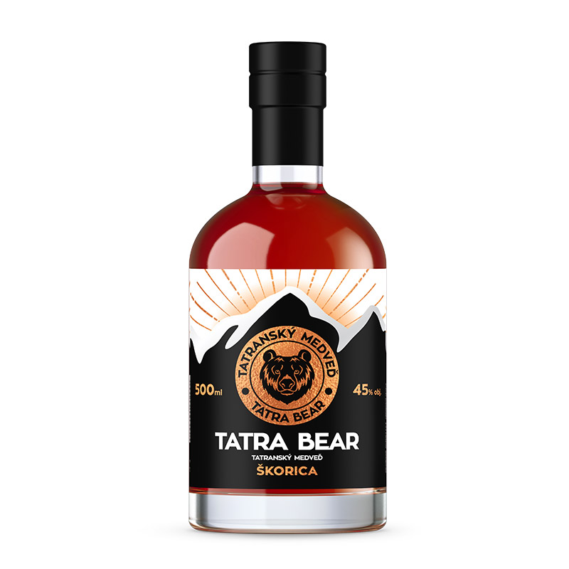 Tatranský Medveď škorica 45% 0,5 l