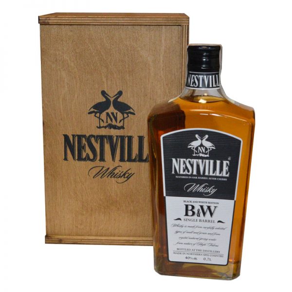 Black & White Single Barell Whisky 40% 0,7 l Kazeta NESTVILLE whisky